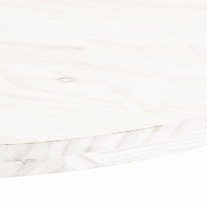 Solid Pine Oval Table Top - White, 90x45x2.5 cm