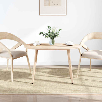 Oval Pine Solid Wood Table Top - 100x50x2.5 cm