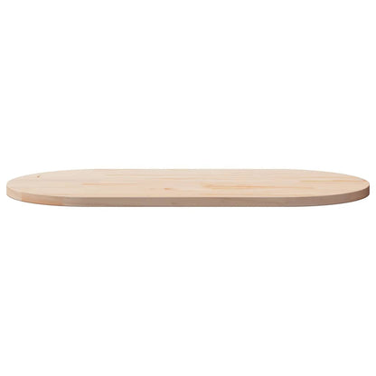 Oval Pine Solid Wood Table Top - 100x50x2.5 cm