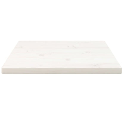 Solid Pine Table Top, White, 40x40x2.5 cm - Square Design