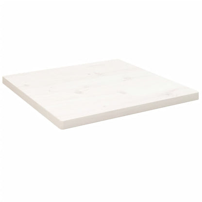 Solid Pine Square Table Top, White 50x50 cm - Durable & Stylish