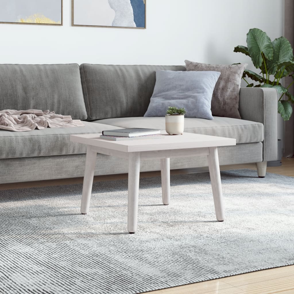 Solid Pine Square Table Top, White 50x50 cm - Durable & Stylish