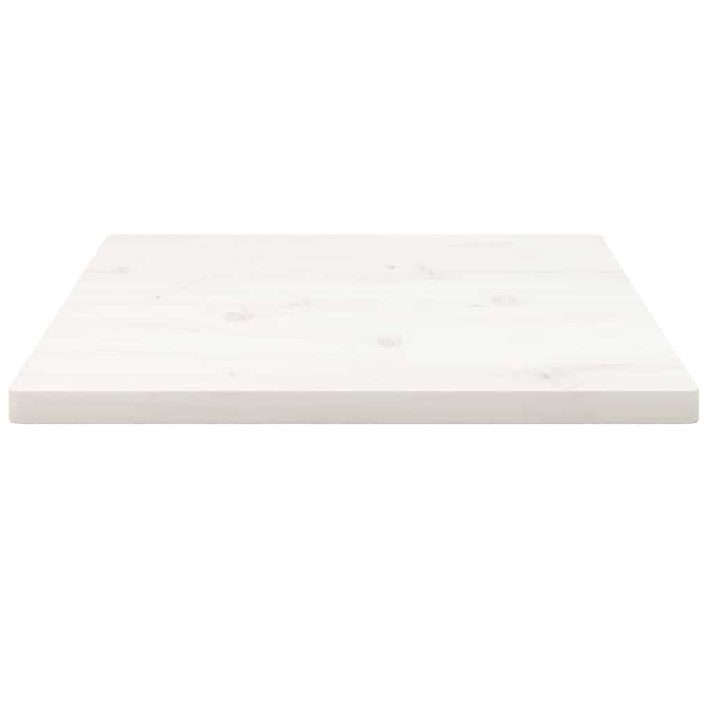 Solid Pine Square Table Top, White 50x50 cm - Durable & Stylish