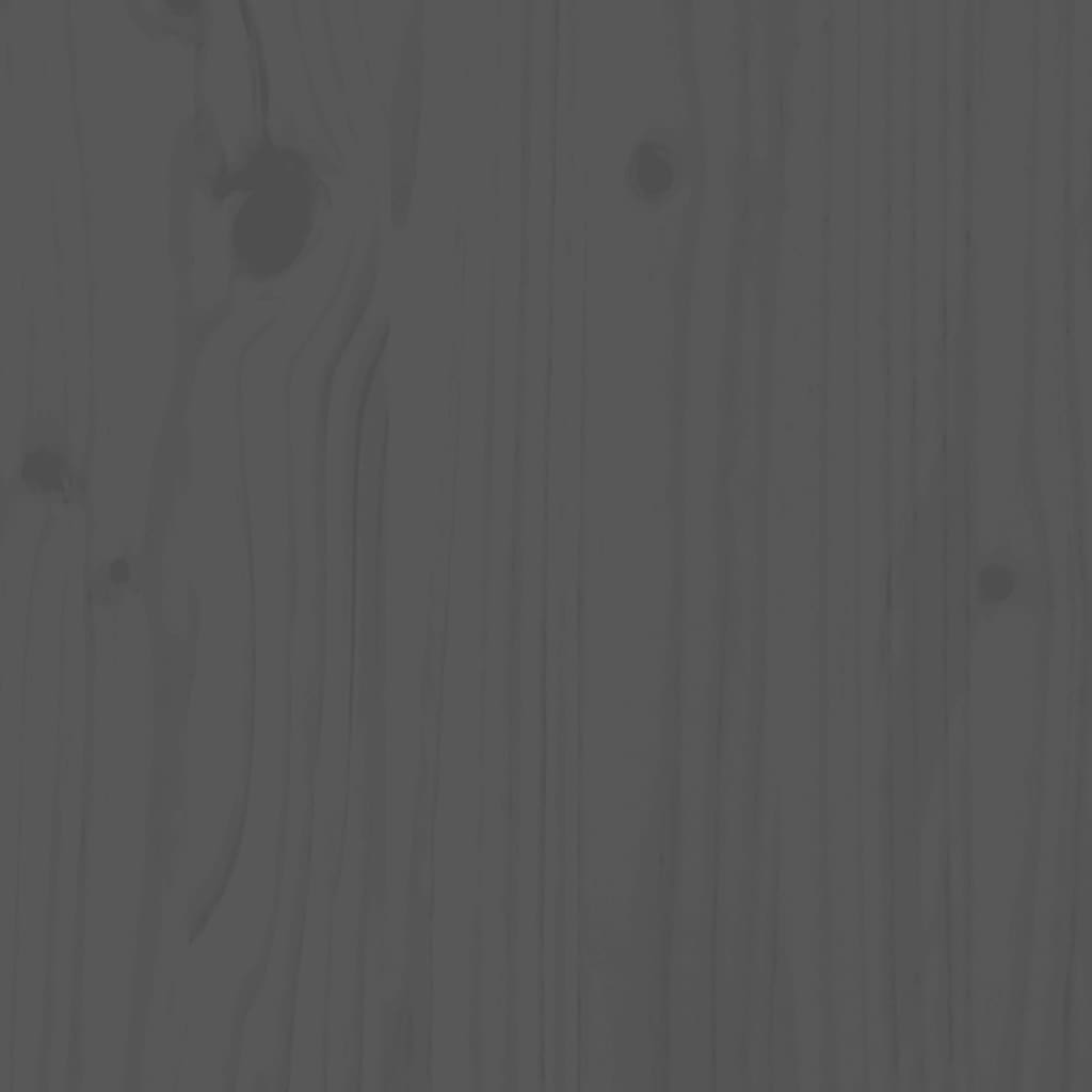 Elegant Grey Garden Middle Sofa in Durable Solid Pine Wood