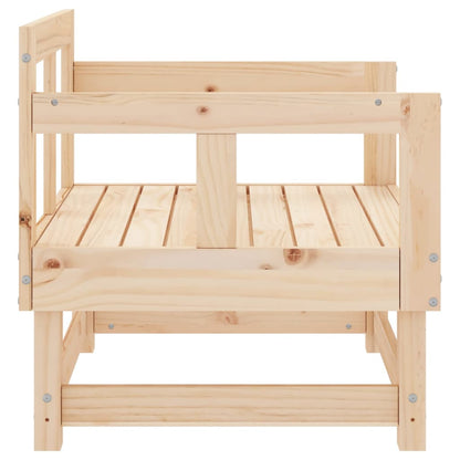 Elegant Solid Wood Pine Garden Chairs - Set of 2