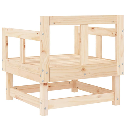 Elegant Solid Wood Pine Garden Chairs - Set of 2