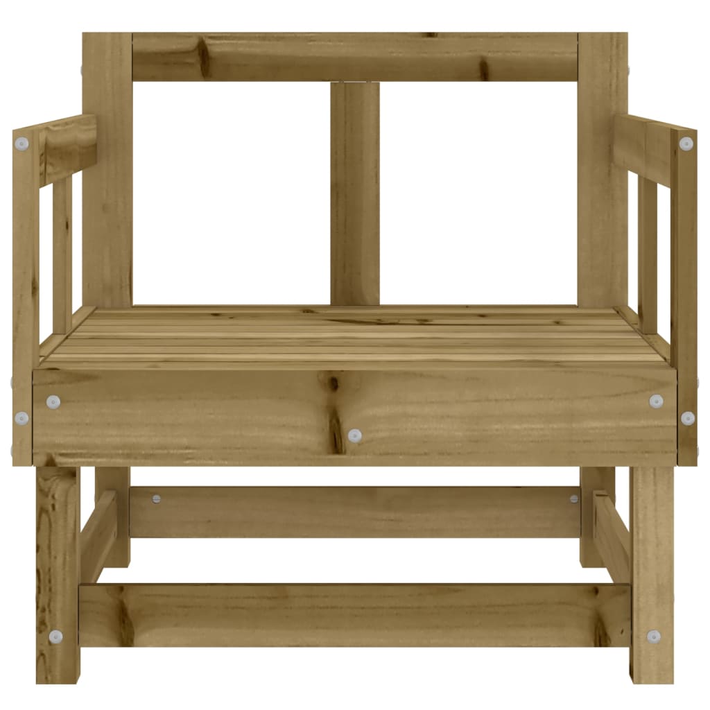 2-Piece Garden Chairs Set - Impregnated Pine Wood