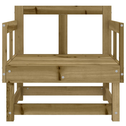 2-Piece Garden Chairs Set - Impregnated Pine Wood
