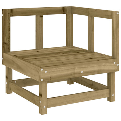 2-Piece Garden Corner Sofas - Impregnated Pine Wood