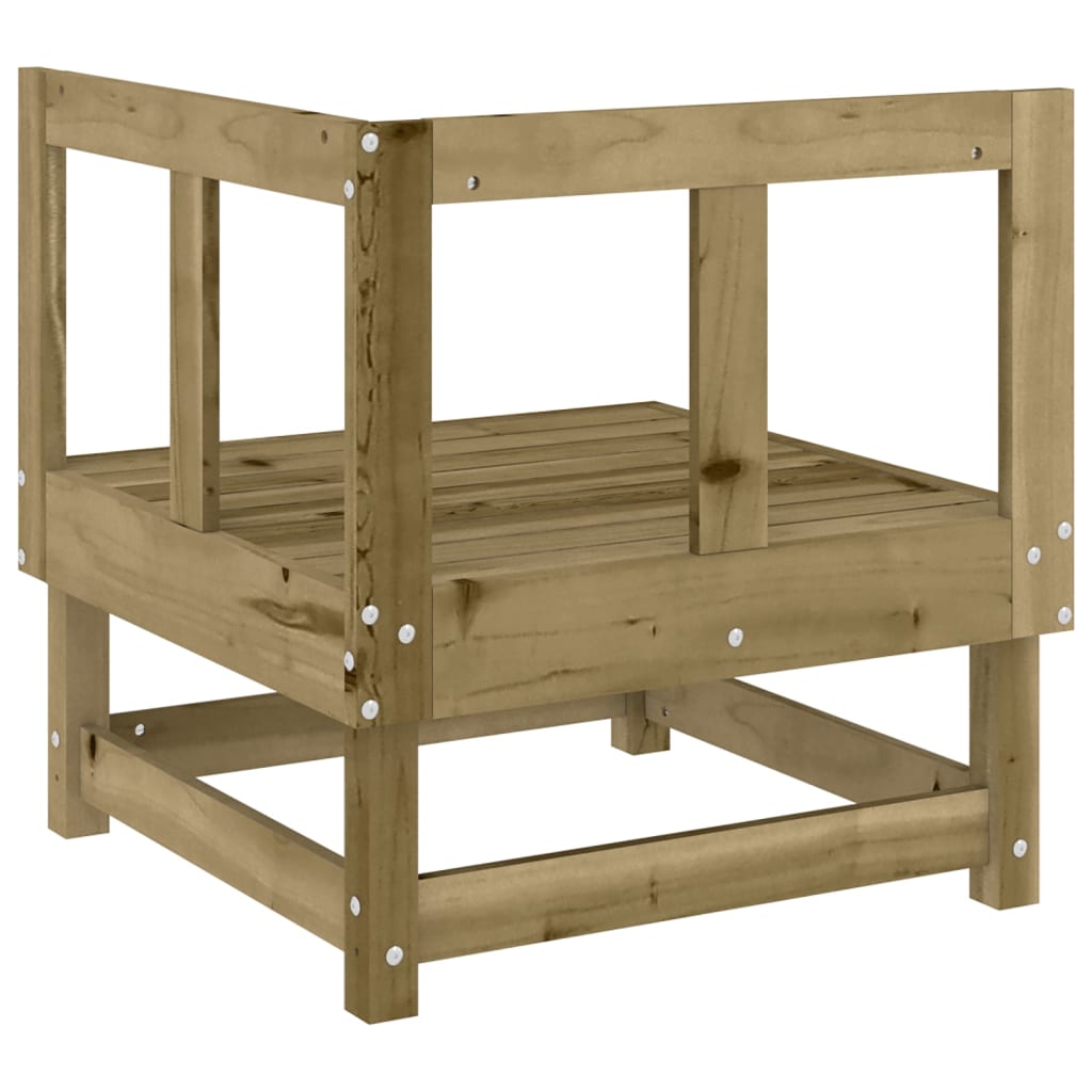 2-Piece Garden Corner Sofas - Impregnated Pine Wood