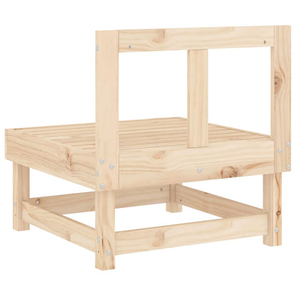 Solid Pine Wood Garden Middle Sofas - 2 Piece Set