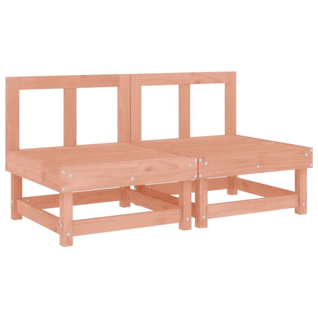 Solid Wood Douglas Garden Middle Sofas - 2 Piece Set