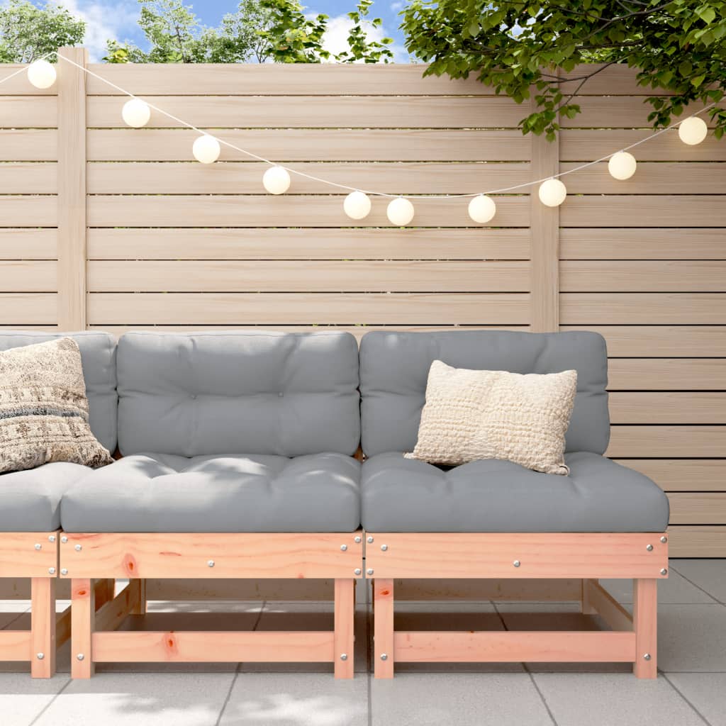 Solid Wood Douglas Garden Middle Sofas - 2 Piece Set
