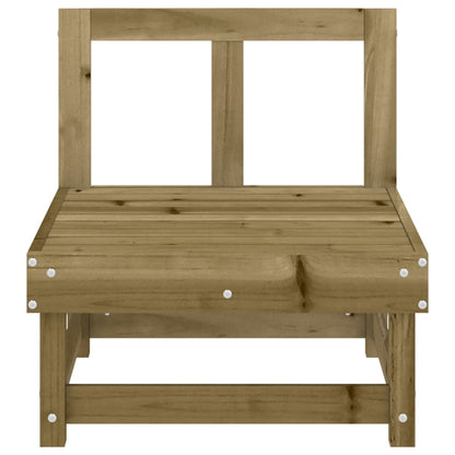 Garden Middle Sofas Set - 2 pcs Impregnated Pine Wood