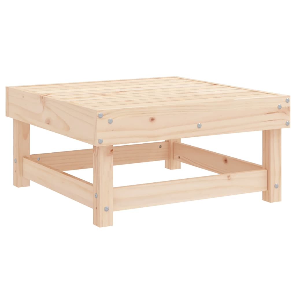 Solid Pine 3-Piece Garden Lounge Set - Elegant Outdoor Comfort