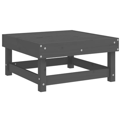 Elegant 3-Piece Grey Pine Garden Lounge Set - Solid Wood Furniture