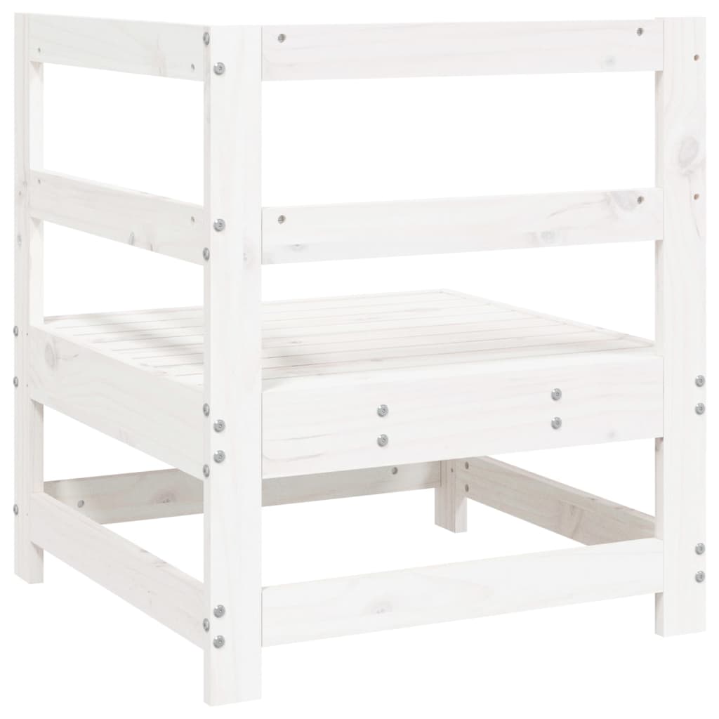 White Pine Solid Wood Garden Corner Sofa - Stylish & Durable