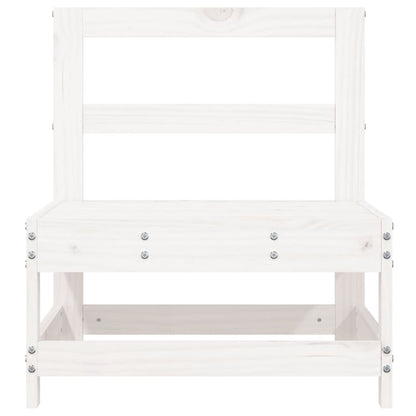 White Pine Wood Garden Middle Sofa - Solid & Stylish Seating