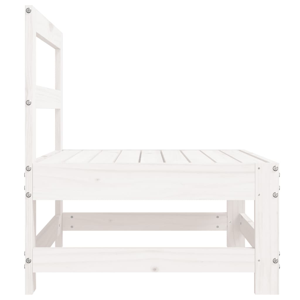 White Pine Wood Garden Middle Sofa - Solid & Stylish Seating