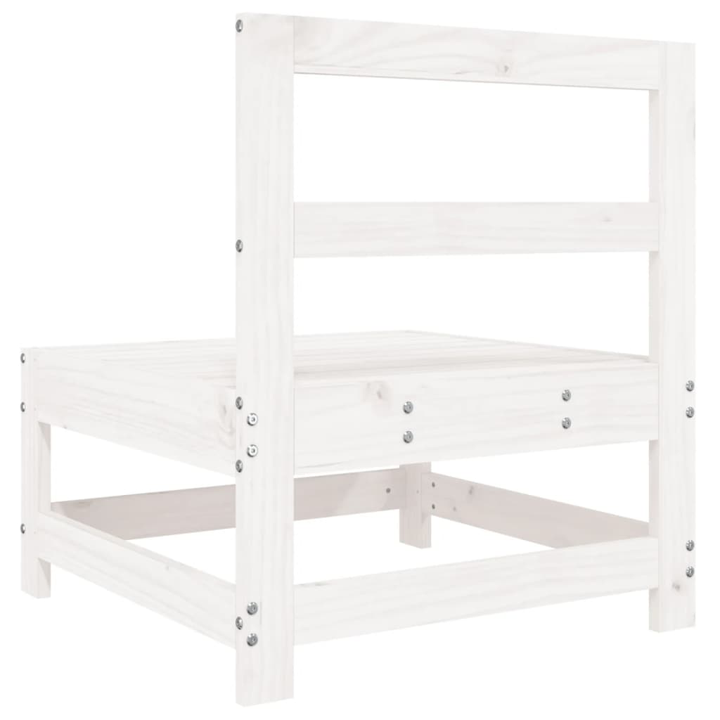 White Pine Wood Garden Middle Sofa - Solid & Stylish Seating