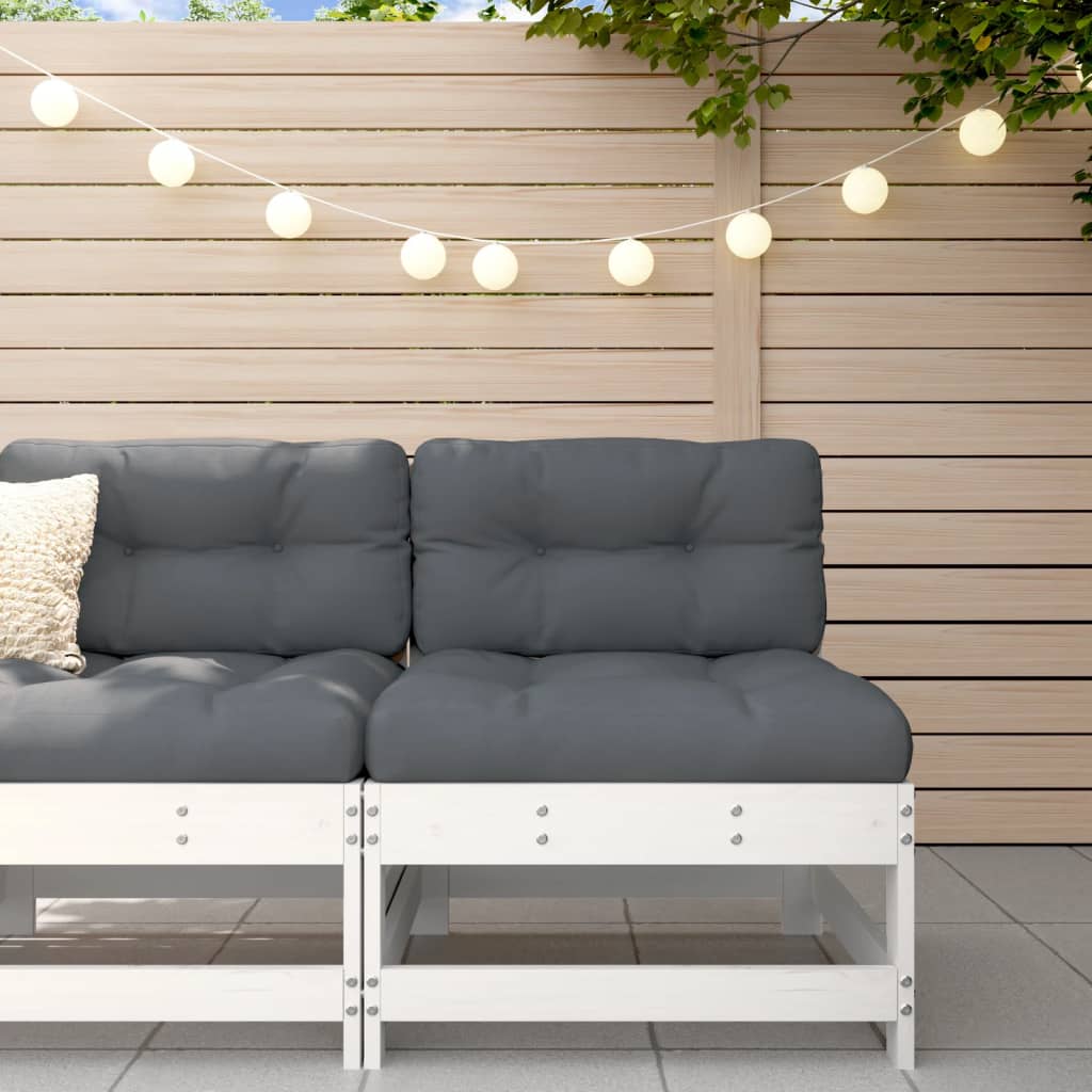White Pine Wood Garden Middle Sofa - Solid & Stylish Seating