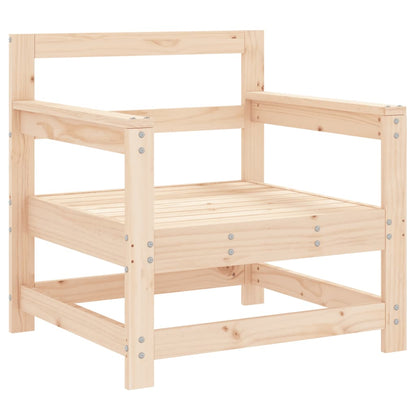 Solid Pine Wood Garden Chairs Set, 2-Piece Outdoor Seating