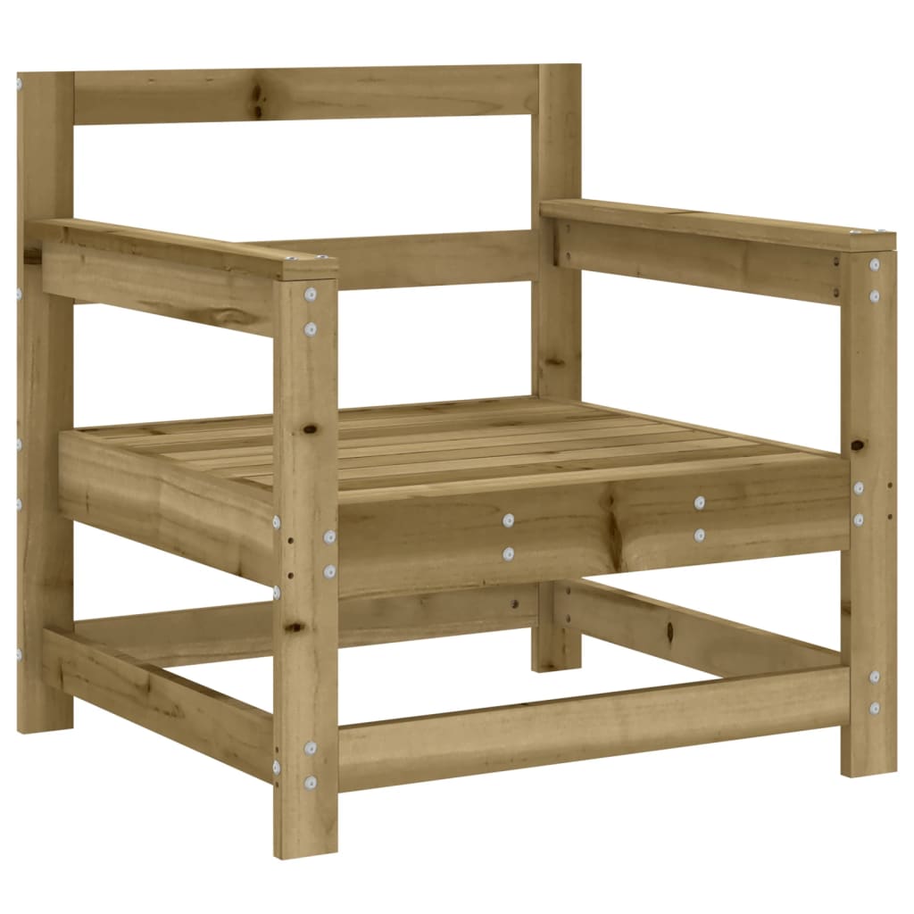 2-Piece Pine Wood Garden Chairs, Impregnated for Durability