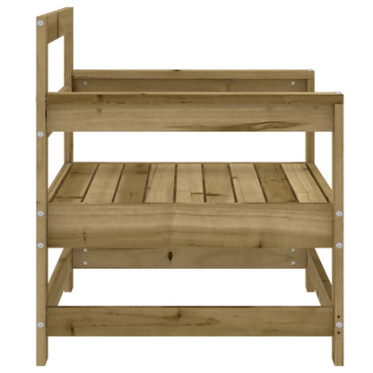 2-Piece Pine Wood Garden Chairs, Impregnated for Durability