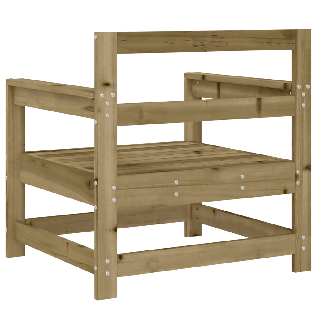 2-Piece Pine Wood Garden Chairs, Impregnated for Durability