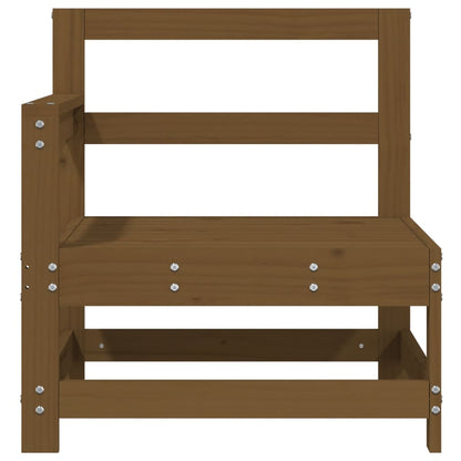 Honey Brown Corner Sofa - Solid Pine Wood Elegance