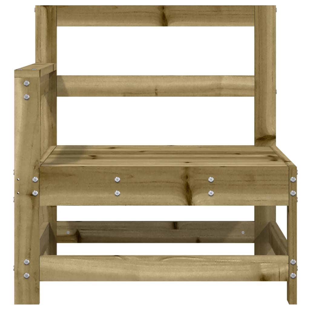 Outdoor Corner Sofa: Impregnated Pine Wood, Garden Furniture