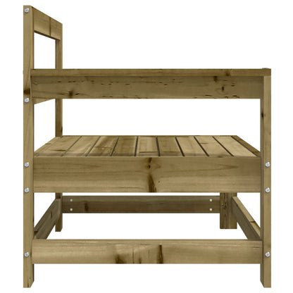 Outdoor Corner Sofa: Impregnated Pine Wood, Garden Furniture