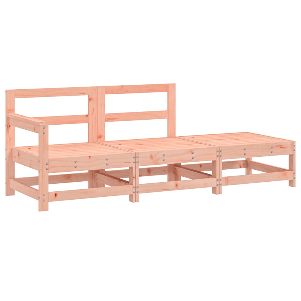 3 Piece Solid Wood Douglas Garden Lounge Set - Stylish & Durable