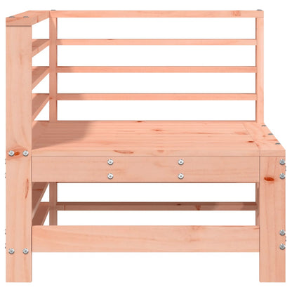 Elegant Solid Wood Douglas Garden Corner Sofa - Natural Finish