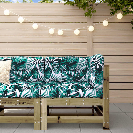 Stylish Garden Corner Sofa in Impregnated Pine Wood Finish