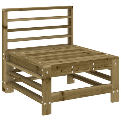 Stylish Garden Middle Sofa in Impregnated Pine Wood - Durable & Chic