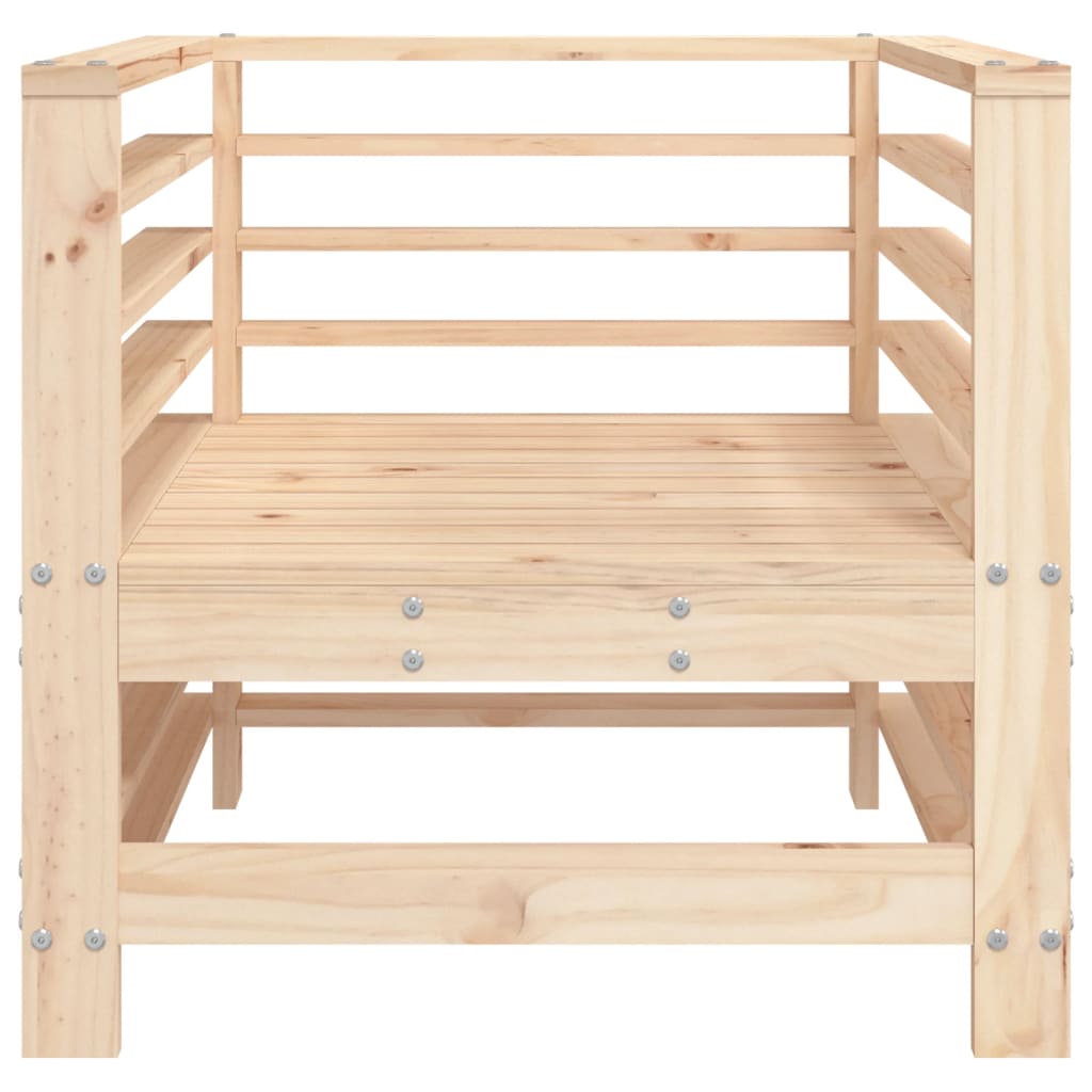 Solid Wood Pine Garden Chairs, Set of 2 – Durable Outdoor Seating