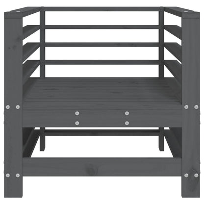 2-Piece Grey Solid Pine Garden Chairs - Durable & Stylish Outdoor Seating