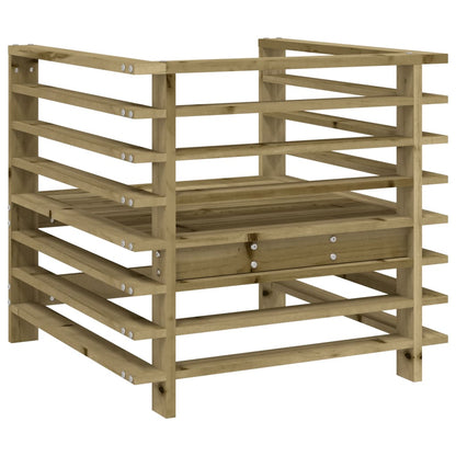 2x Impregnated Pine Wood Garden Chairs - Durable & Stylish