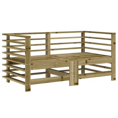 Garden Corner Sofas Set - 2 pcs Impregnated Pine Wood
