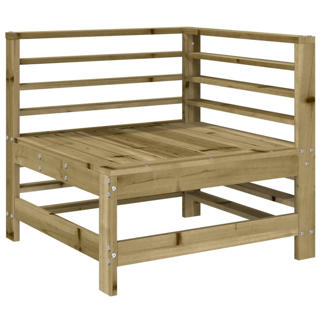 Garden Corner Sofas Set - 2 pcs Impregnated Pine Wood