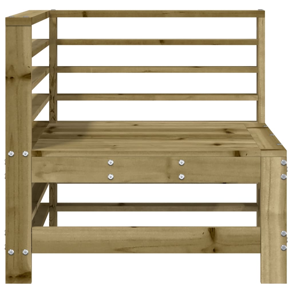 Garden Corner Sofas Set - 2 pcs Impregnated Pine Wood