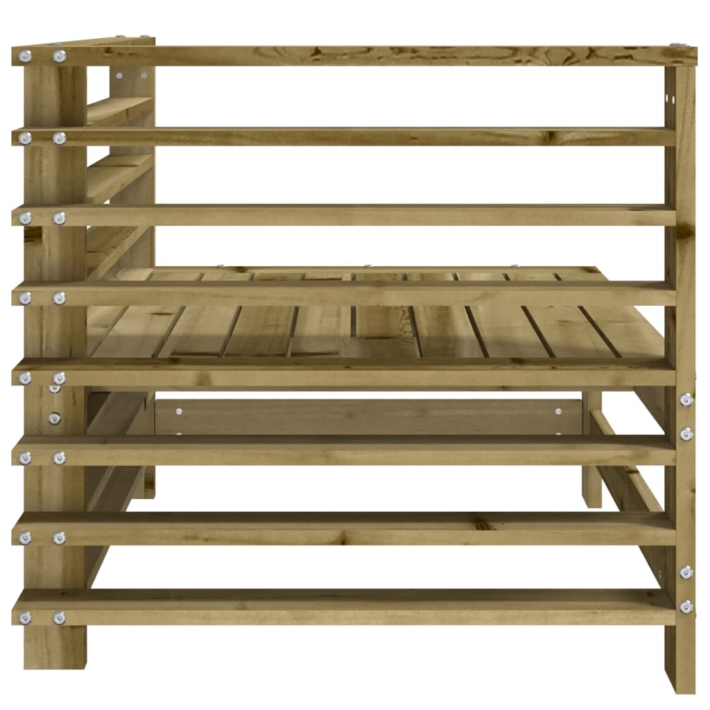 Garden Corner Sofas Set - 2 pcs Impregnated Pine Wood