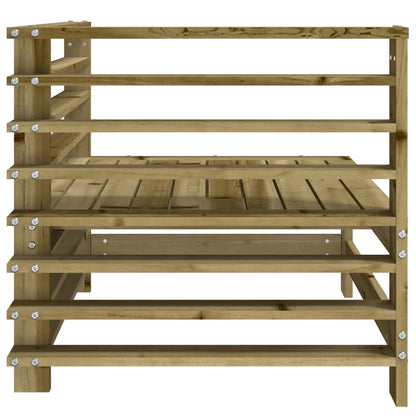 Garden Corner Sofas Set - 2 pcs Impregnated Pine Wood