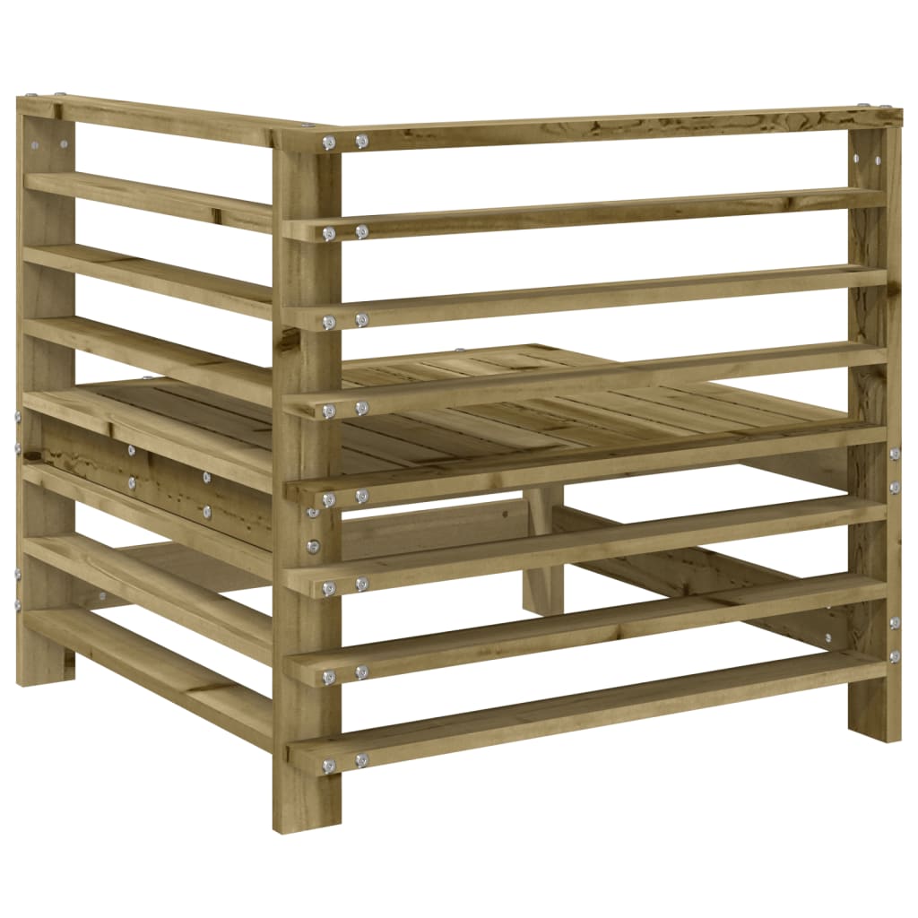 Garden Corner Sofas Set - 2 pcs Impregnated Pine Wood