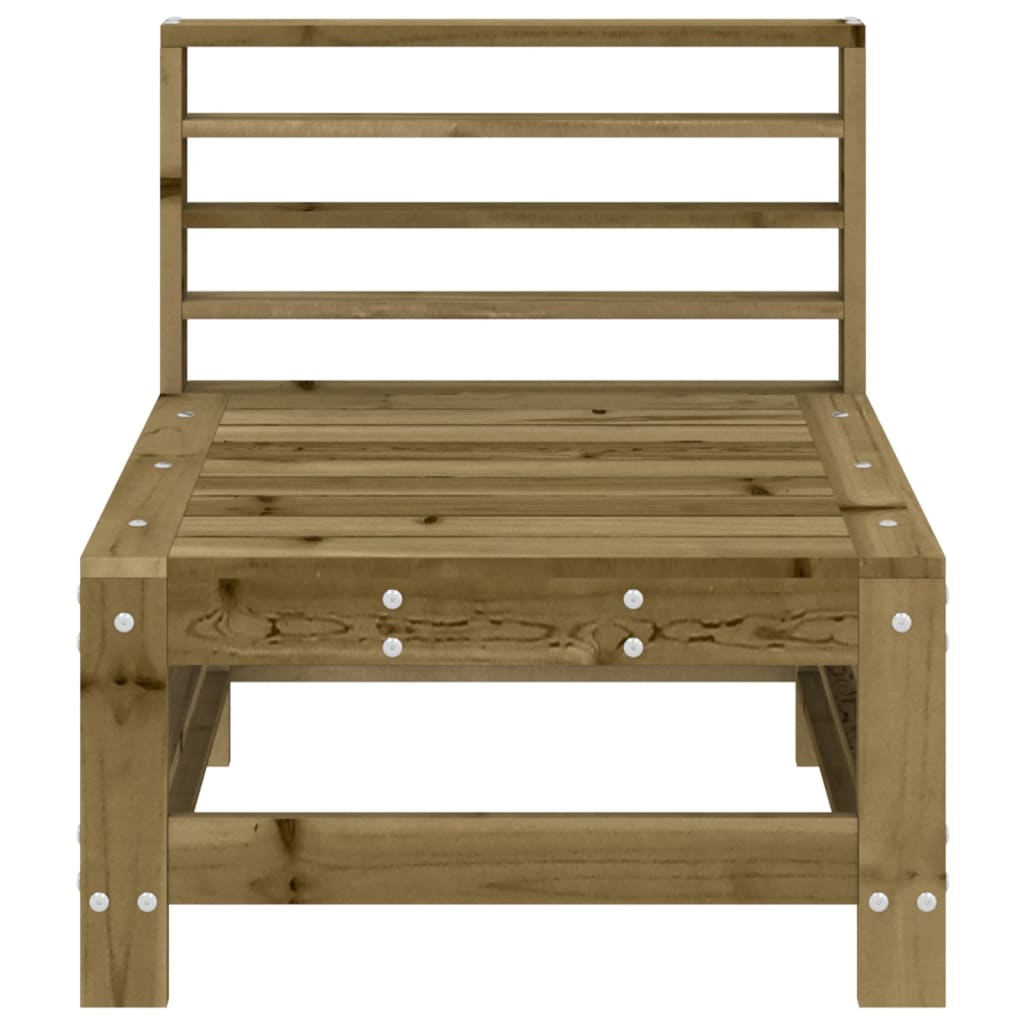 Garden Middle Sofas 2 pcs - Impregnated Pine Wood Seating Set