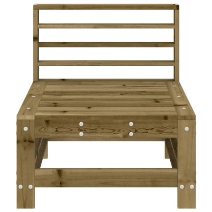 Garden Middle Sofas 2 pcs - Impregnated Pine Wood Seating Set