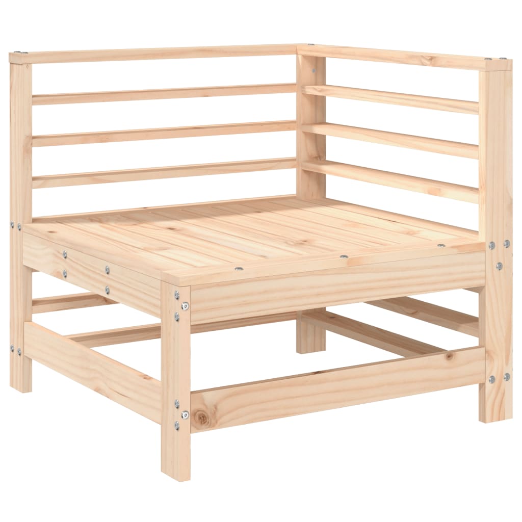 3-Piece Solid Pine Garden Lounge Set - Durable & Stylish