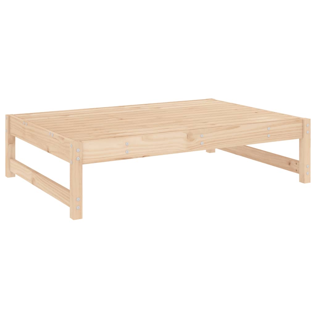 Solid Pine Wood Garden Footstool 120x80 cm