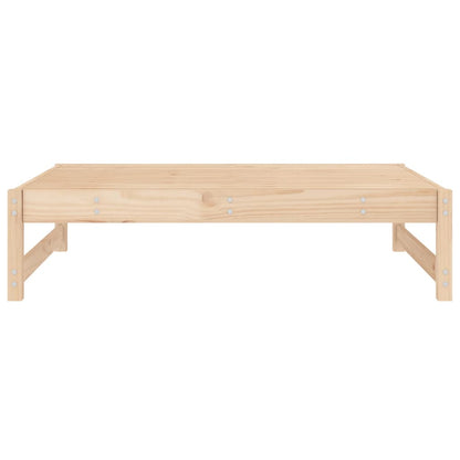 Solid Pine Wood Garden Footstool 120x80 cm